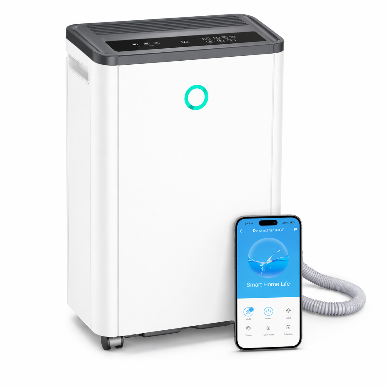 JOYSAILOR 19 Pint Smart Dehumidifier, 2500 Sq.Ft, Wi-Fi/Alexa, Dehumidifiers for Basement